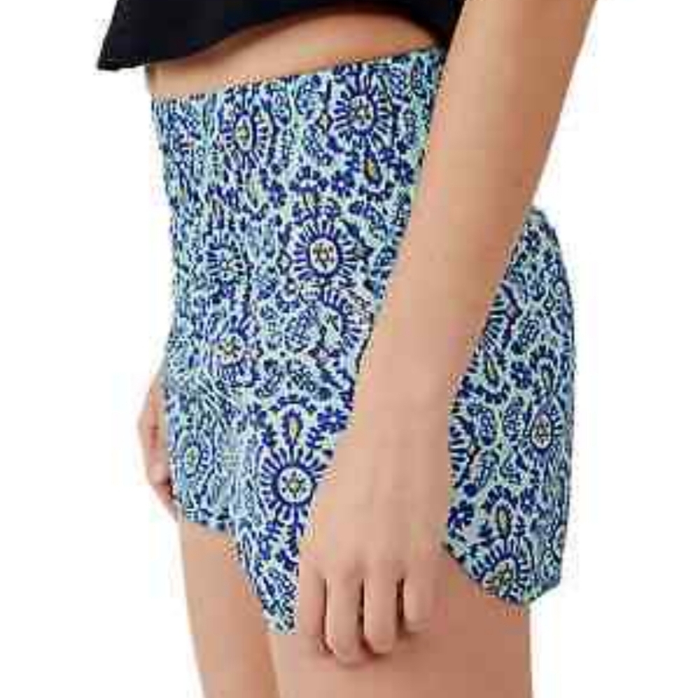 NWT Free People Movement The Way Home Shorts in Turquoise Mint Combo - Picture 2 of 6